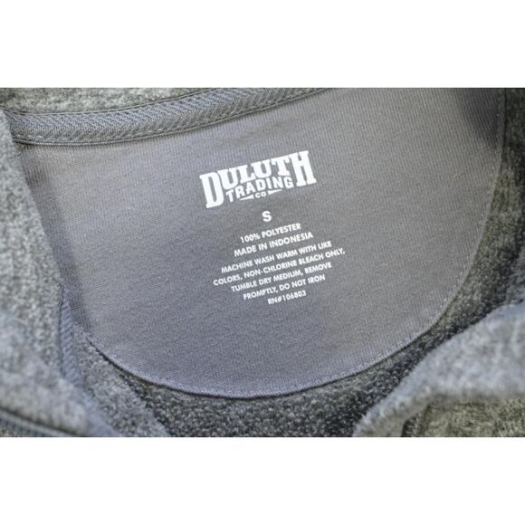 Duluth Trading Co. Full Zip Fleece Sweater Gray Polyester Womens Size Small - Picture 6 of 7